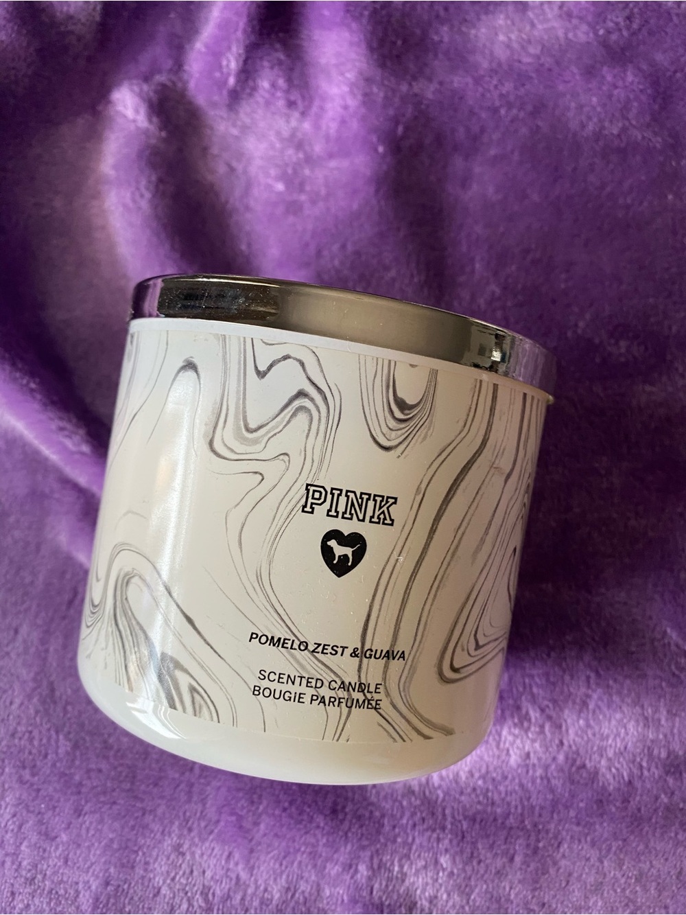 PINK Pomelo zest & guava candle